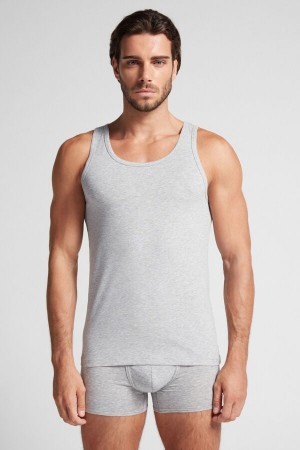 Intimissimi Crew Neck Tank Top Grå | XDKBH32240